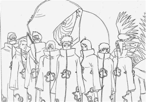 coloriage naruto akatsuki|Coloriage Akatsuki de Naruto Shippuden